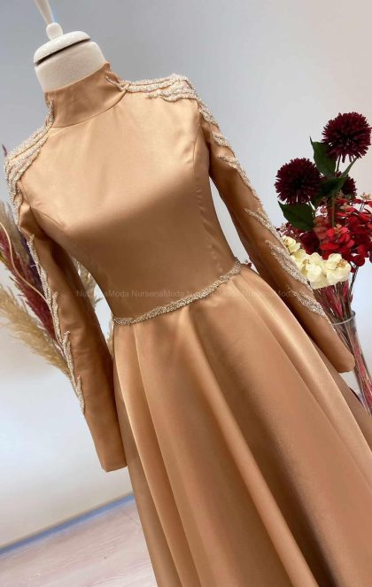 Deniz Yıldızı Tesettür Abiye Bakır