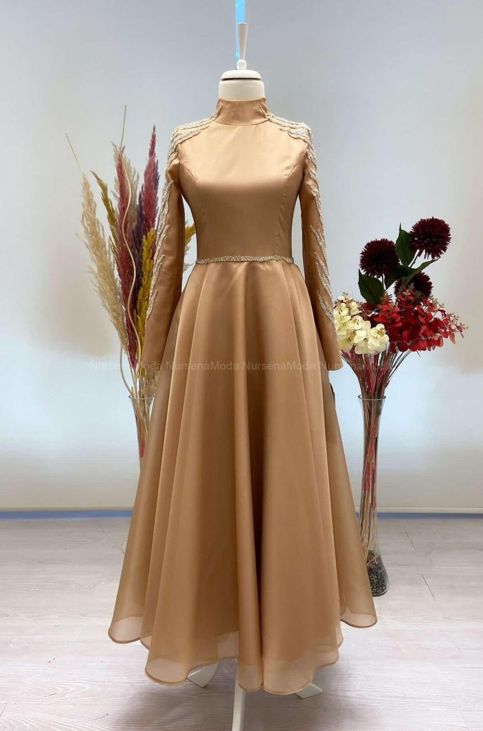 Deniz Yıldızı Tesettür Abiye Bakır