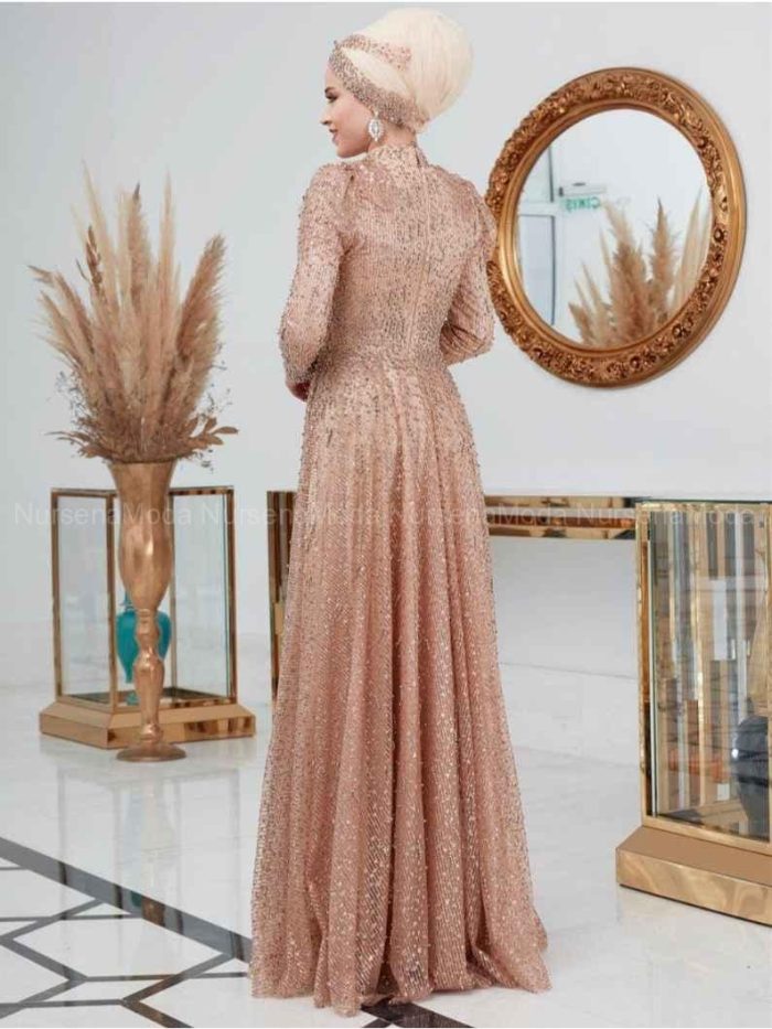 Firuze Abiye Gol Dresslife tesettür abiye