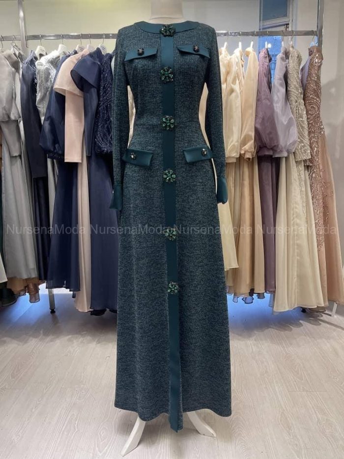 triko tesettür abiye