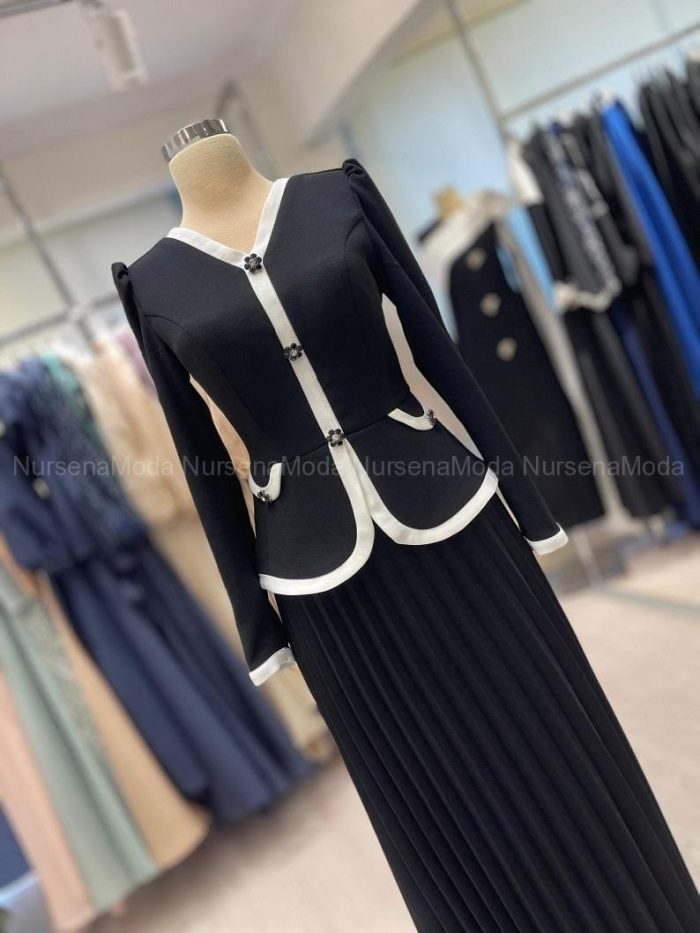 tesettür krep siyah