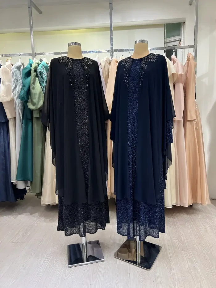 siyah-sifon-pelerin-detayli-simli-buyuk-beden-abiye-ikili