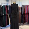 siyah pelerinli şion tesettür tulum tesettür tulum siyah şifon kumaş